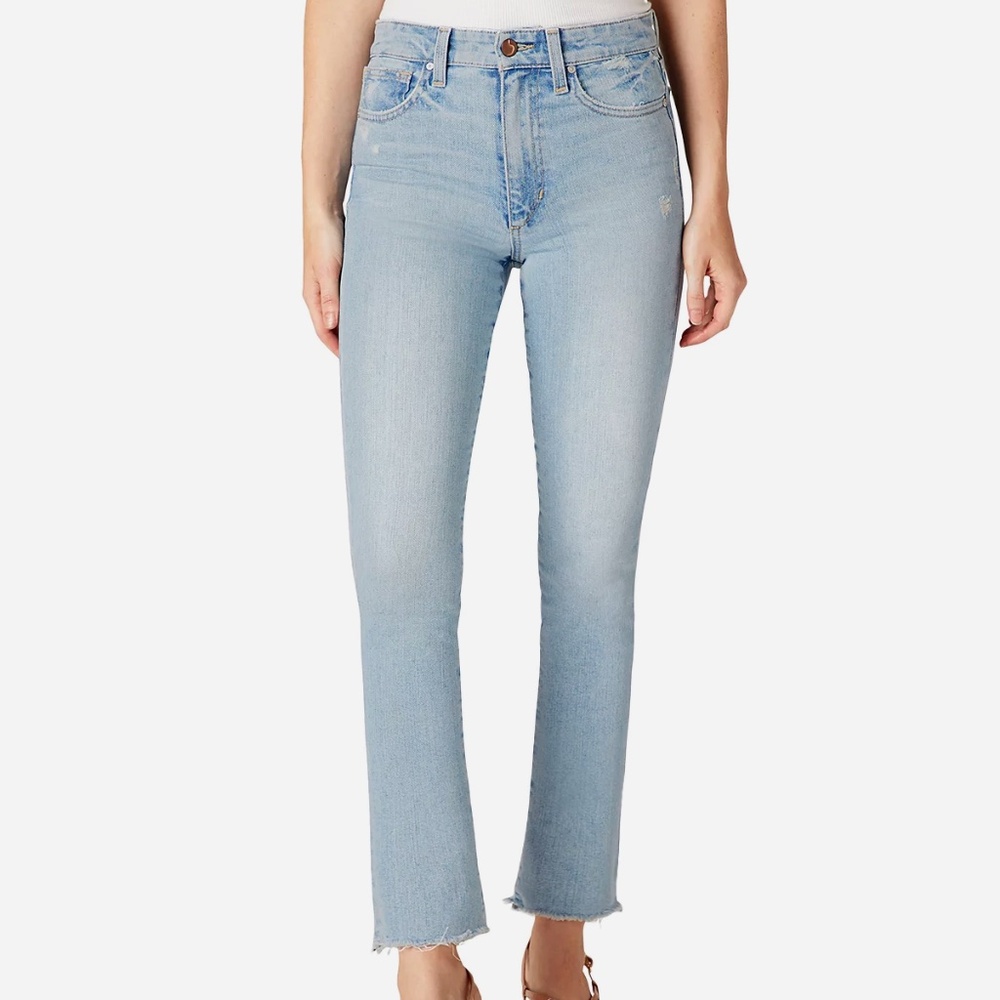 JOE'S JEANS HIGH RISE CROPPED JEANS IN SAN MARINO BLUE SIZE 26 $198